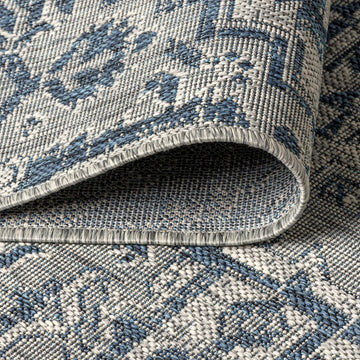 Estrella Bohemian Medallion Textured Weave Indoor/outdoor Octagon Rug